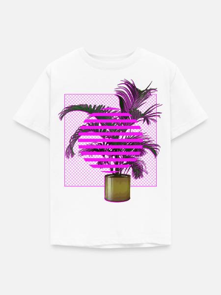Vaporwave-Anlage - Kinder T-Shirt - Weiß