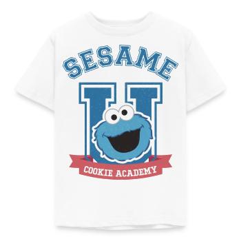 Sesame Street Cookie Academy - Kids' T-Shirt - white - Front - AI Model Kid Male (0cm)