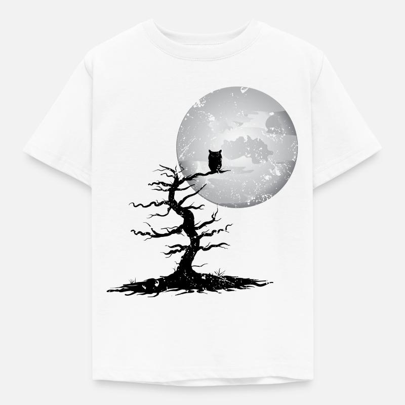 Eule - Kinder T-Shirt - Weiß
