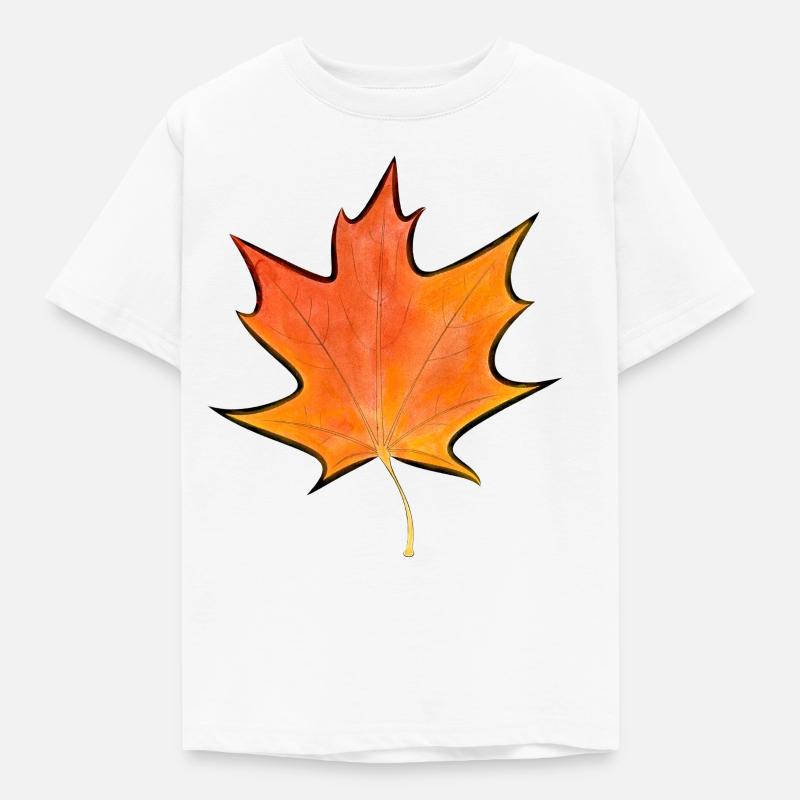 Maple leaf - Kids' T-Shirt - white