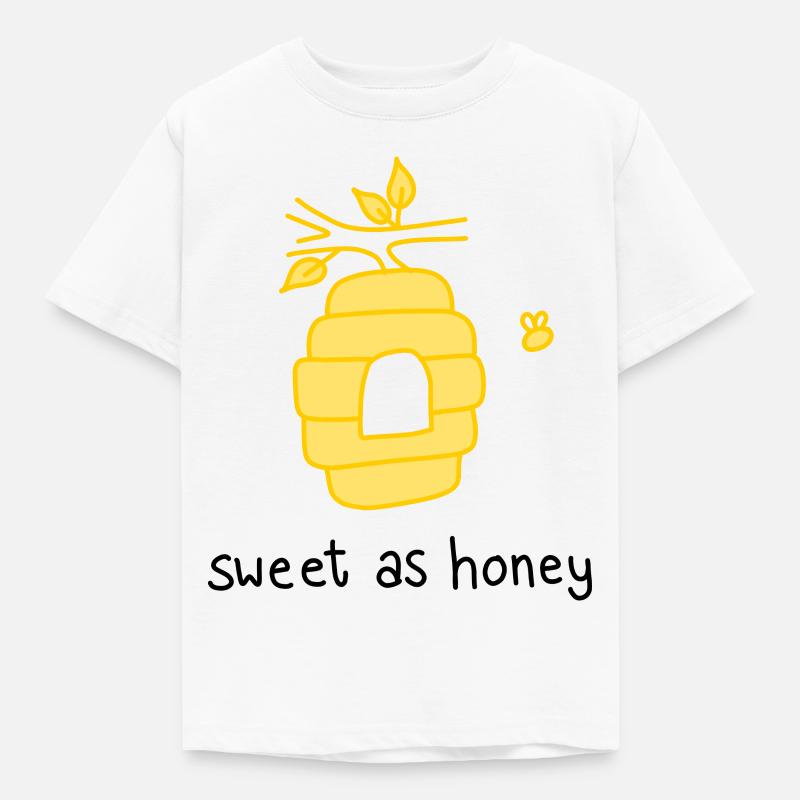 Süß wie Honig - Kinder T-Shirt - Weiß