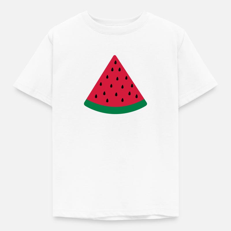 water melon slice - Kids' T-Shirt - white