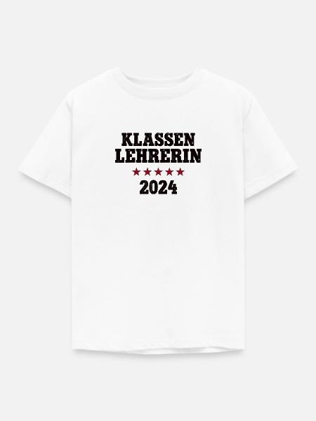 Klassenlehrerin 2024 Studium Lehramt Studentin - Kinder T-Shirt - Weiß