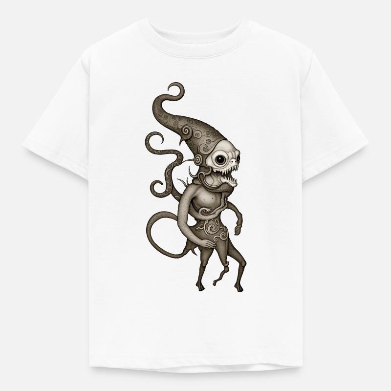 BUG #5 - dark hell - Kids' T-Shirt - white