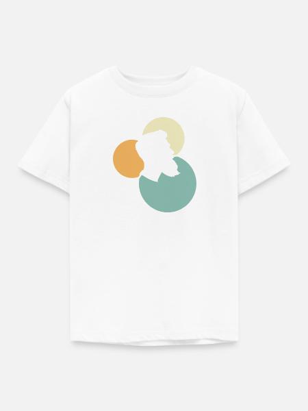 Bart Gesichtsbehaarung - Kinder T-Shirt - Weiß