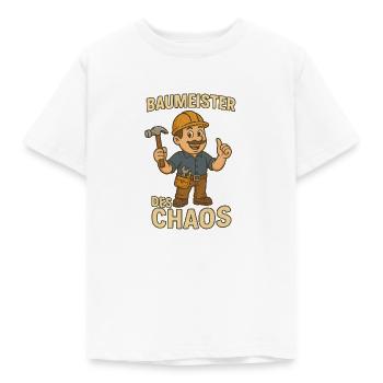 Baumeister - Kinder T-Shirt - Weiß - Vorne - AI Model Kid Male (0cm)