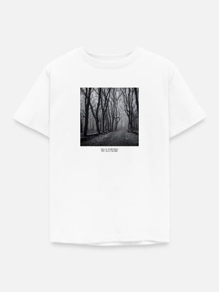 Hello Darkness | Fun-Shirt - Kinder T-Shirt - Weiß