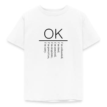 Ok cadeau - T-shirt Enfant - blanc - Devant - AI Model Kid Male (0cm)