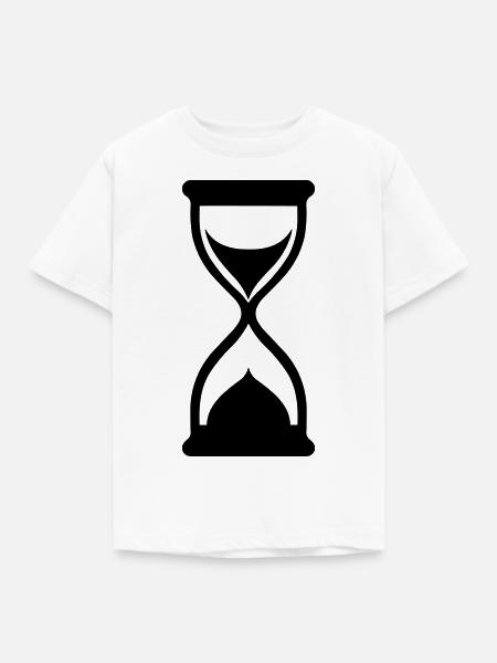Stundenglas - Kinder T-Shirt - Weiß