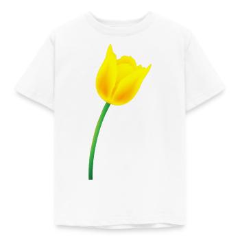 Tulipe jaune - T-shirt Enfant - blanc - Devant - AI Model Kid Male (0cm)