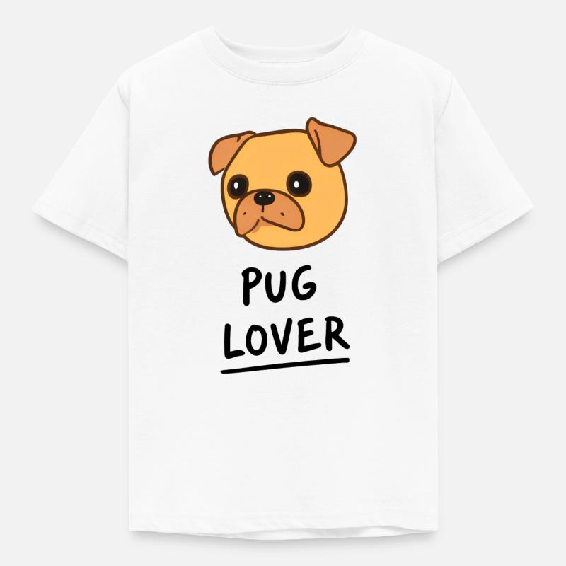 Pug Power: Mostra il tuo amore per Pug - Maglietta per bambini - bianco