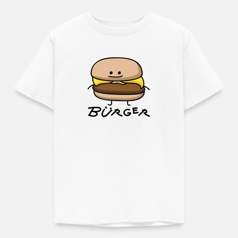 Burger als Bürger - Kinder T-Shirt - Weiß