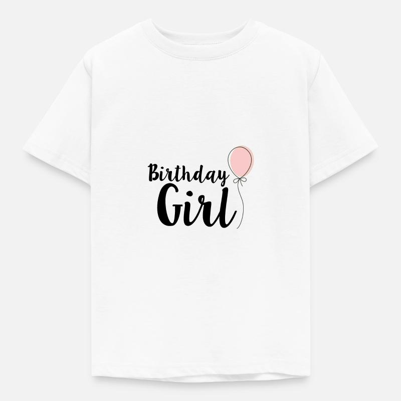 Fille dont c'est l'anniversaire - T-shirt Enfant - blanc