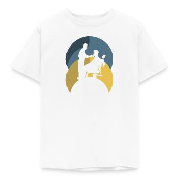 Enseignement du peigne de coiffeur - T-shirt Enfant - blanc - Devant - AI Model Kid Male (0cm)