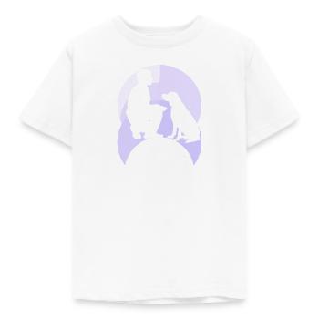 École canine Sports canins Dressage de chiens - T-shirt Enfant - blanc - Devant - AI Model Kid Male (0cm)