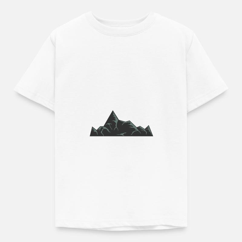 Berge - Kinder T-Shirt - Weiß