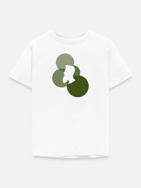 Schnurrbart Gesichtsbehaarung - Kinder T-Shirt - Weiß
