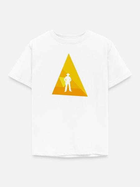Western Rodeo Cowboystiefel - Kinder T-Shirt - Weiß