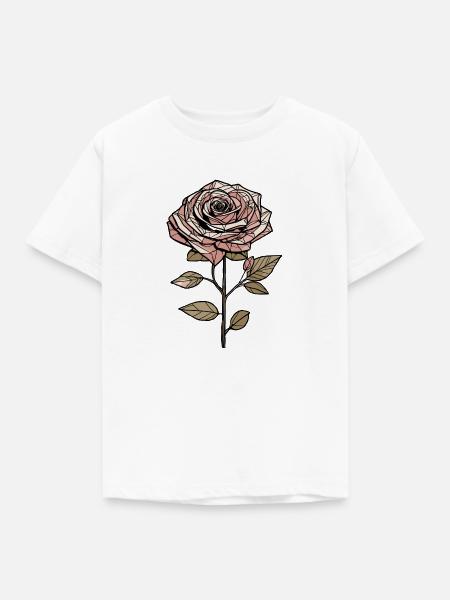 Im Namen der Rose - Kinder T-Shirt - Weiß