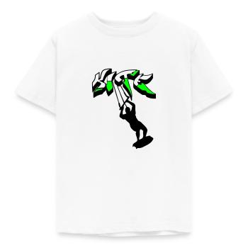 kiteboarding, kitesurfer, kiteboard, kitesurfing - Kids' T-Shirt - white - Front - AI Model Kid Male (0cm)