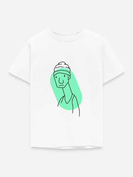 Komischer Typ - Kinder T-Shirt - Weiß