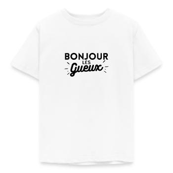 Bonjour les gueux. cadeau humoristique - T-shirt Enfant - blanc - Devant - AI Model Kid Male (0cm)