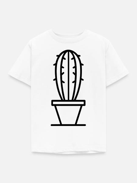 Kaktus - Kinder T-Shirt - Weiß