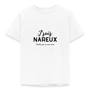 "J'suis Nareux" - T-shirt Enfant - blanc - Devant - AI Model Kid Male (0cm)