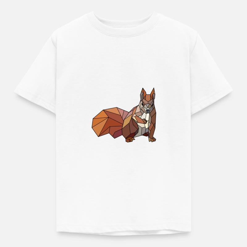 Eichhörnchen blanko - Kinder T-Shirt - Weiß