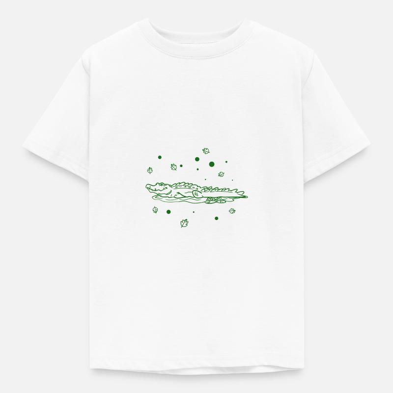 Crocodile - T-shirt Enfant - blanc
