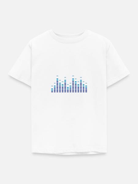Music Equalizer - Kinder T-Shirt - Weiß