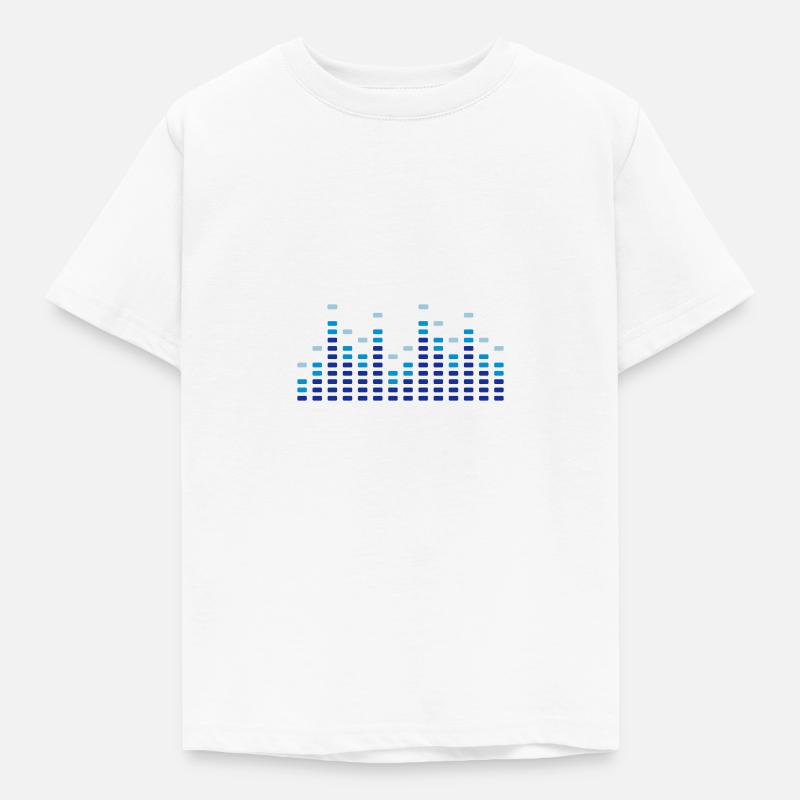 Music Equalizer - Kinder T-Shirt - Weiß