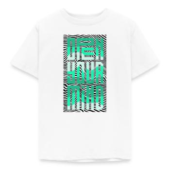 Open Your Mind - Kids' T-Shirt - white - Front - AI Model Kid Male (0cm)