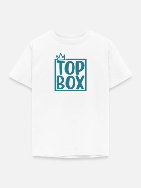 Top_Box_Logo_Farbe - Kinder T-Shirt - Weiß