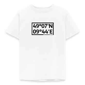 Coordonnées de Schwäbisch Hall - T-shirt Enfant - blanc - Devant - AI Model Kid Male (0cm)