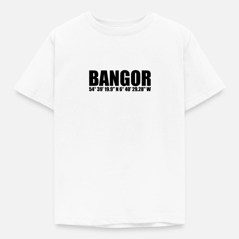 Bangor coordinates - Kids' T-Shirt - white