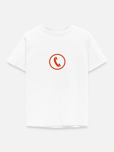 telefonhöhrer - Kinder T-Shirt - Weiß