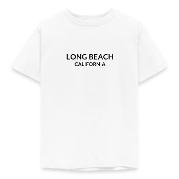 Long Beach California USA - Kinder T-Shirt - Weiß - Vorne - AI Model Kid Male (0cm)