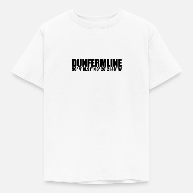 Dunfermline coordinates - Kids' T-Shirt - white