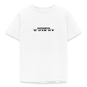 Coordonnées de Northampton - T-shirt Enfant - blanc - Devant - AI Model Kid Male (0cm)