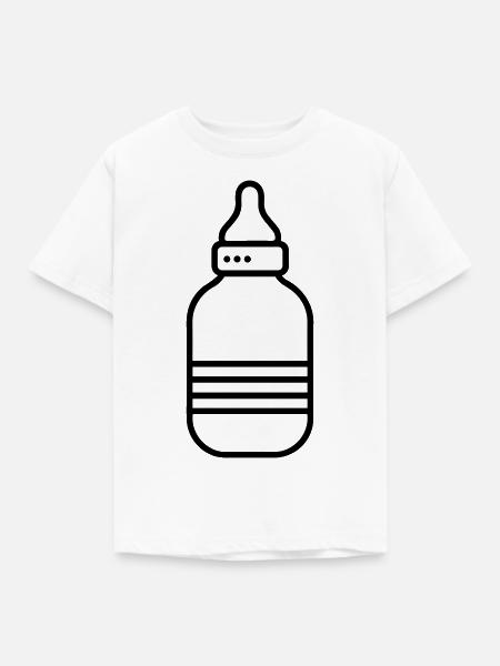 Flasche - Kinder T-Shirt - Weiß