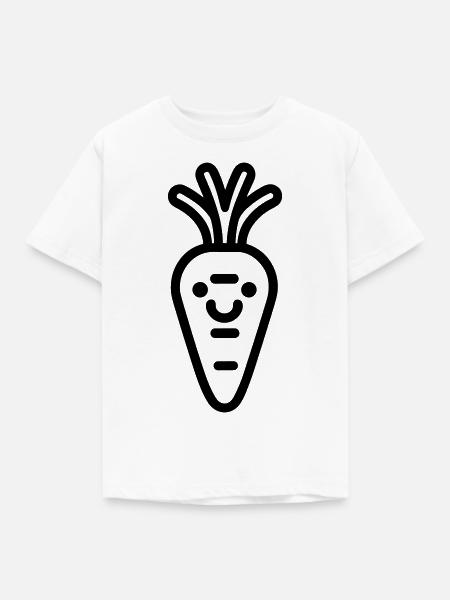 Karotte - Kinder T-Shirt - Weiß