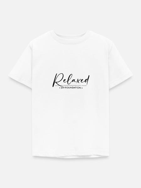 Entspannung - Entspannt sein - Mindset - Kinder T-Shirt - Weiß