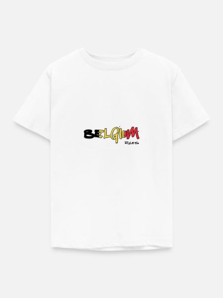 Belgien Regeln - Kinder T-Shirt - Weiß