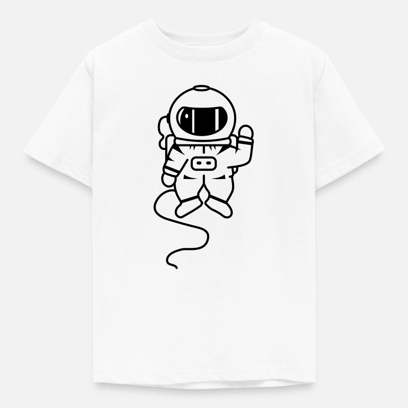 un astronaute dans l'espace - T-shirt Enfant - blanc