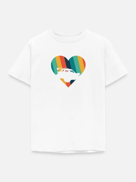 Auto Autocross Rennauto - Kinder T-Shirt - Weiß