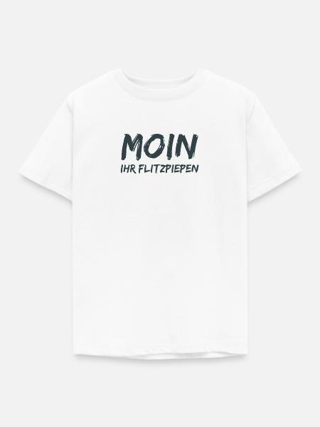 Moin Ihr Flitzpiepen! - Kinder T-Shirt - Weiß