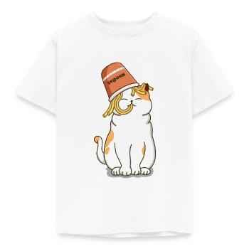Nudeln Liebhaber - Kinder T-Shirt - Weiß - Vorne - AI Model Kid Male (0cm)