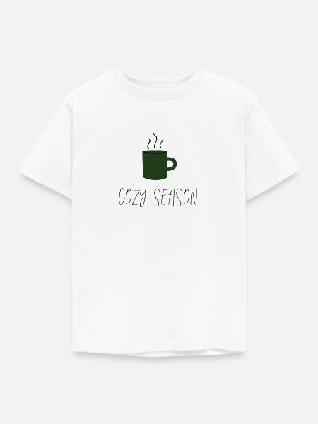 cozy season. - Kinder T-Shirt - Weiß
