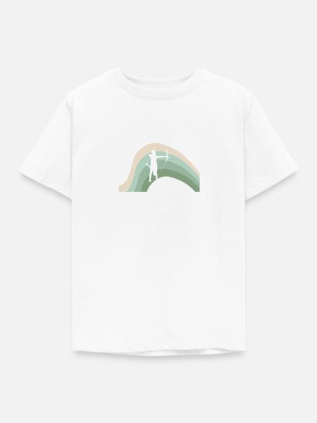 Bogen Bogenschießen - Kinder T-Shirt - Weiß